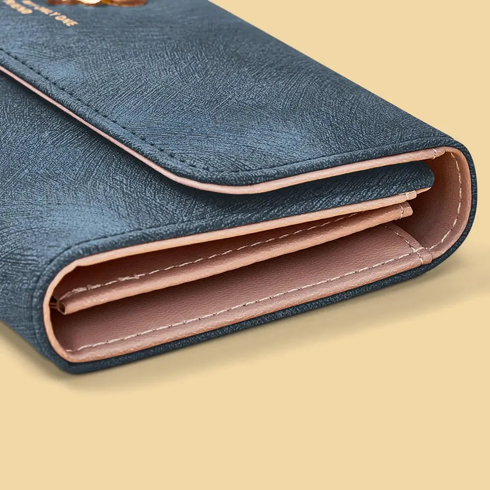 Girly Luxury Trifold Leather Wallet