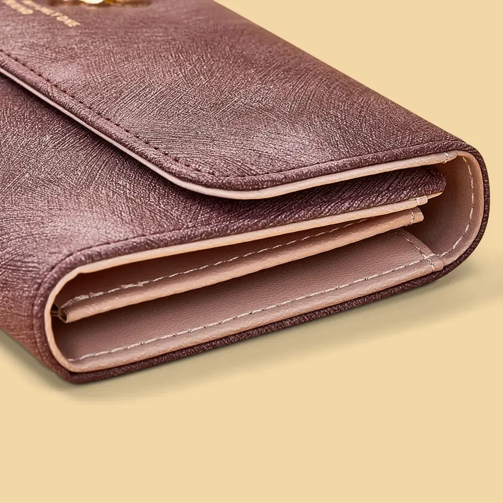 Girly Luxury Trifold Leather Wallet