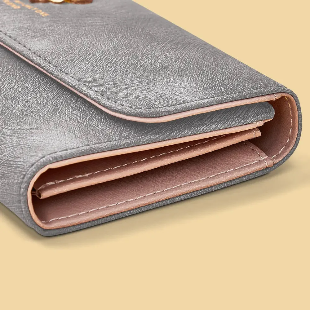 Girly Luxury Trifold Leather Wallet