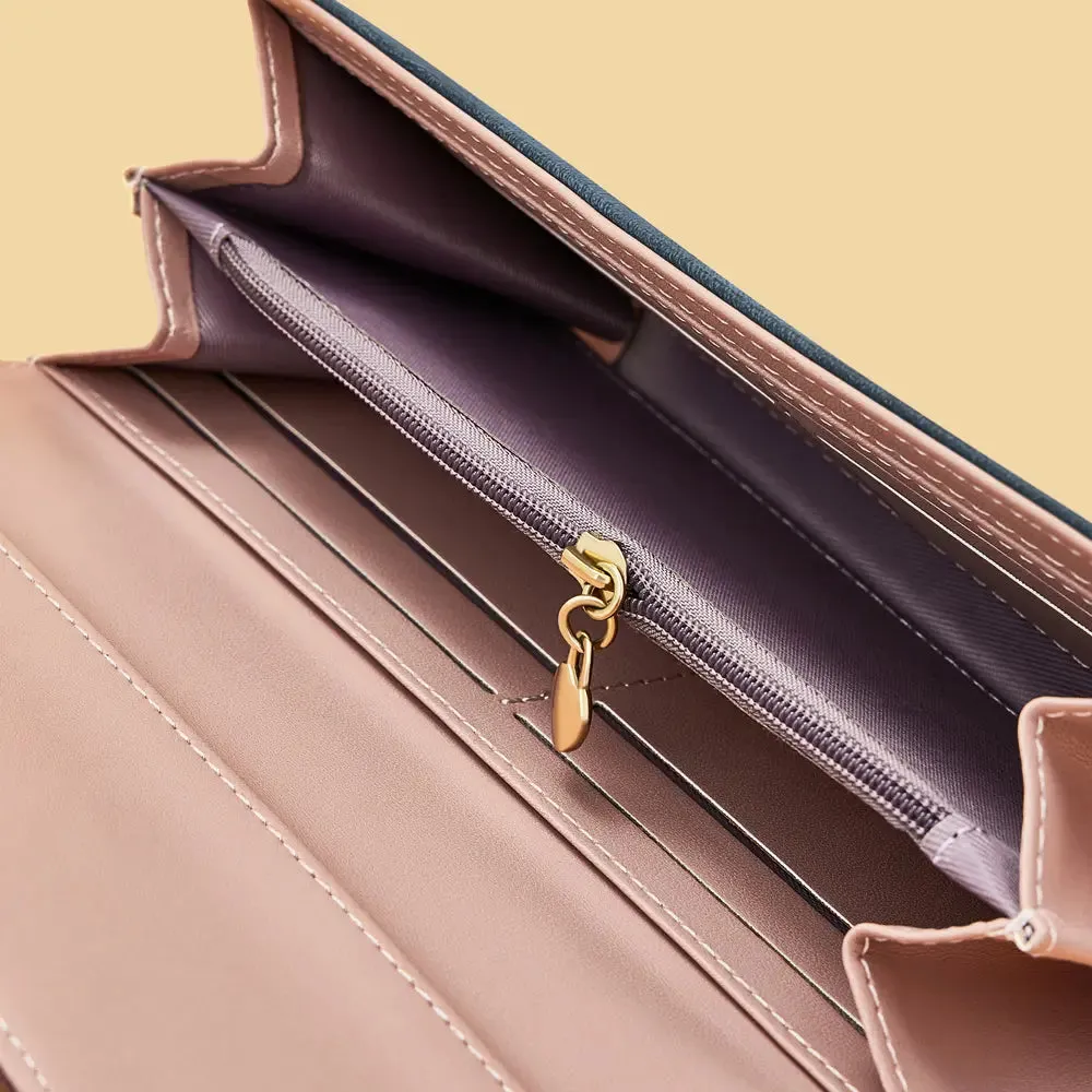 Girly Luxury Trifold Leather Wallet