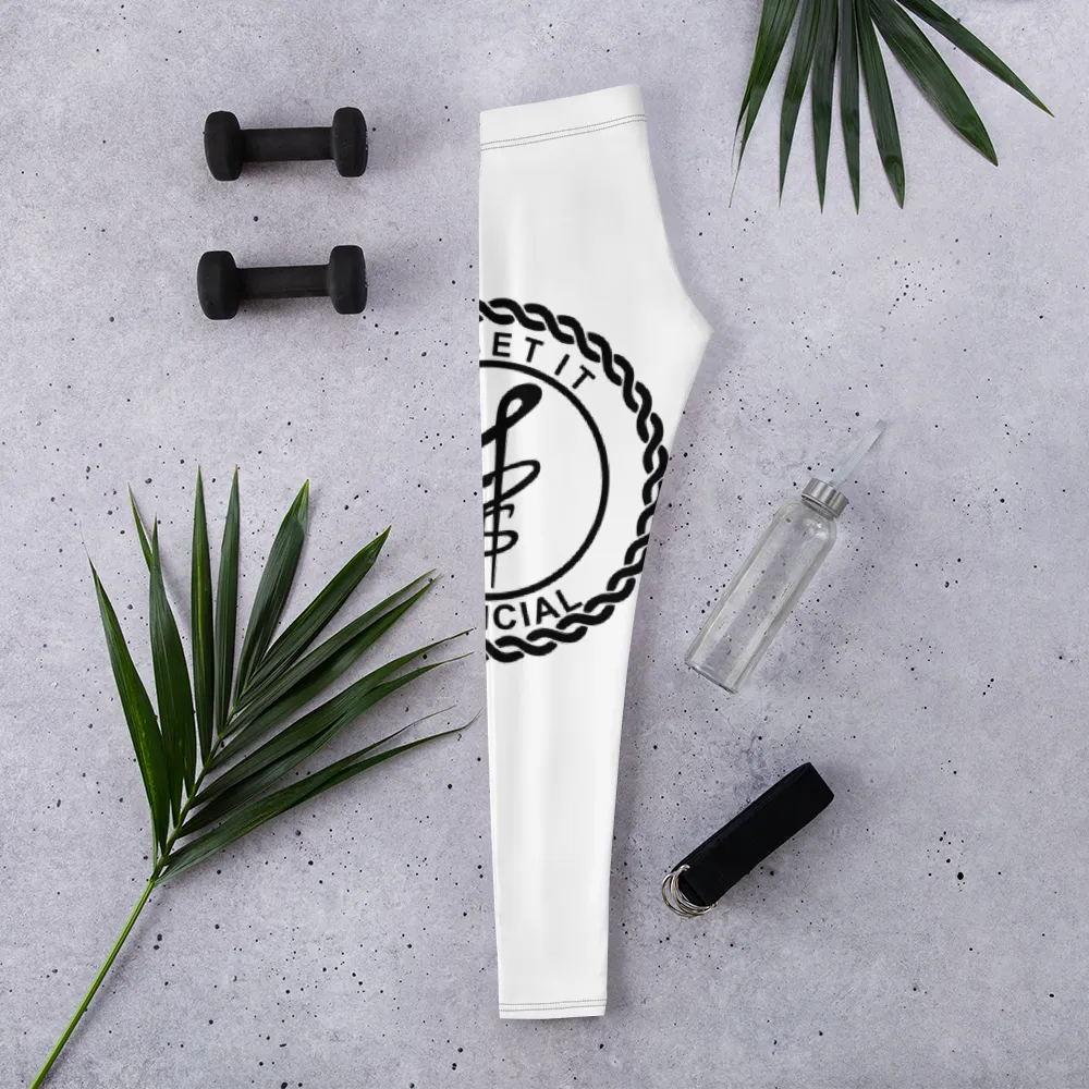 Go Get It Official Leggings (White/Black)