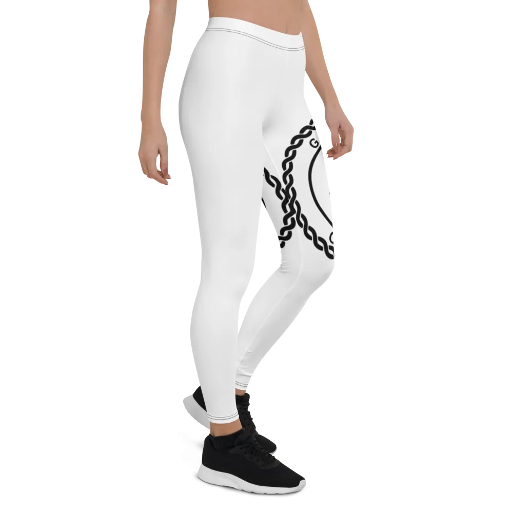 Go Get It Official Leggings (White/Black)