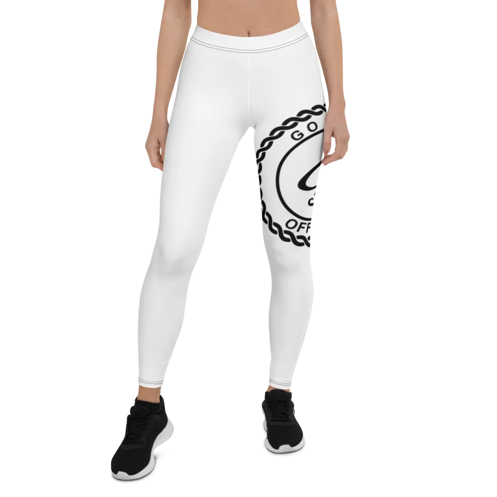 Go Get It Official Leggings (White/Black)