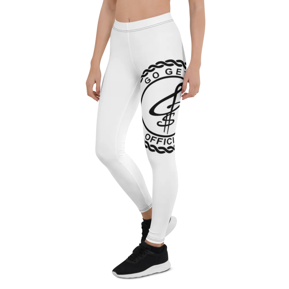 Go Get It Official Leggings (White/Black)