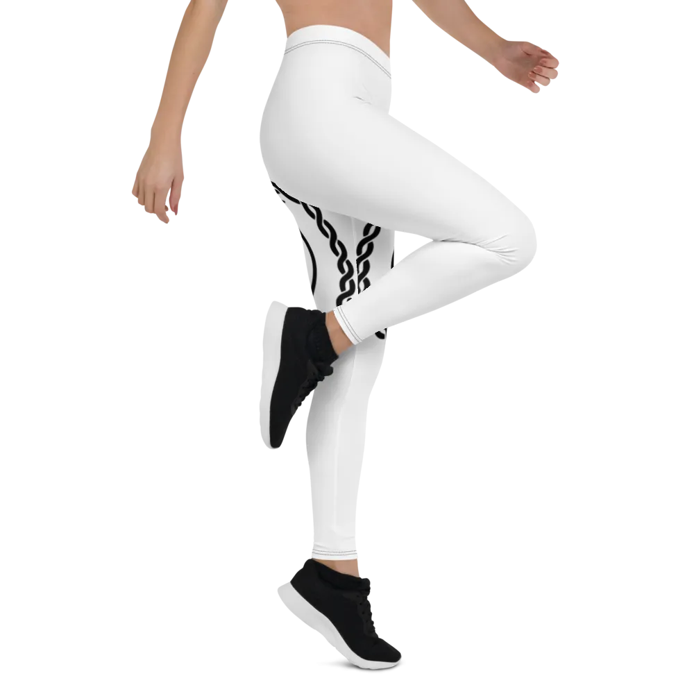 Go Get It Official Leggings (White/Black)