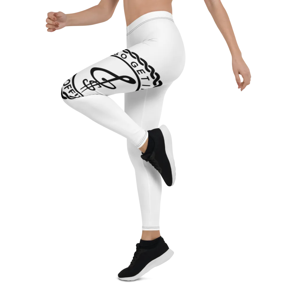 Go Get It Official Leggings (White/Black)