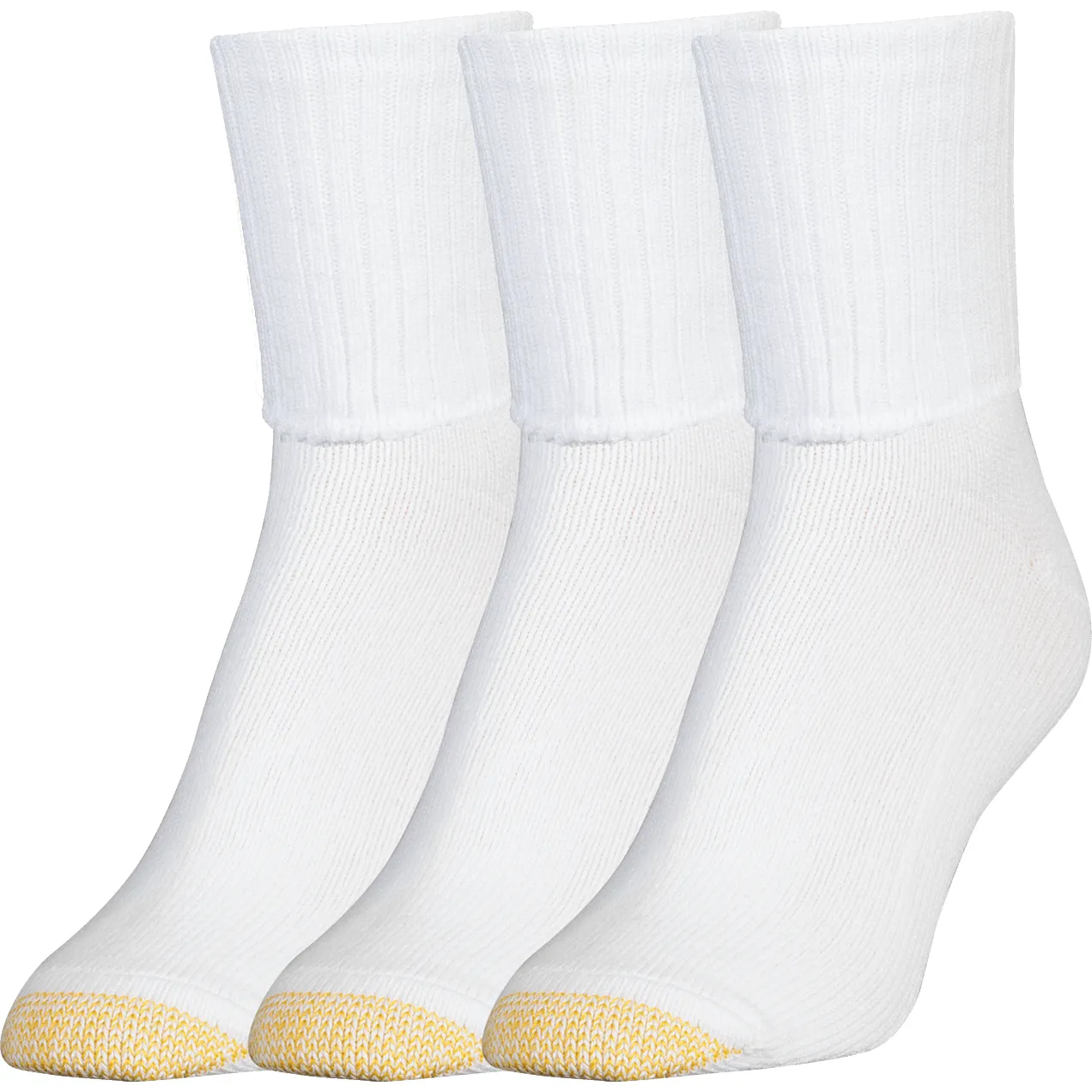 Gold Toe Womens Bermuda Turn Cuff 3-Pack Socks