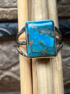 Gorgeous Spiny Oyster Arizona Turquoise 925 Solid Sterling Silver Ring Size 6.5