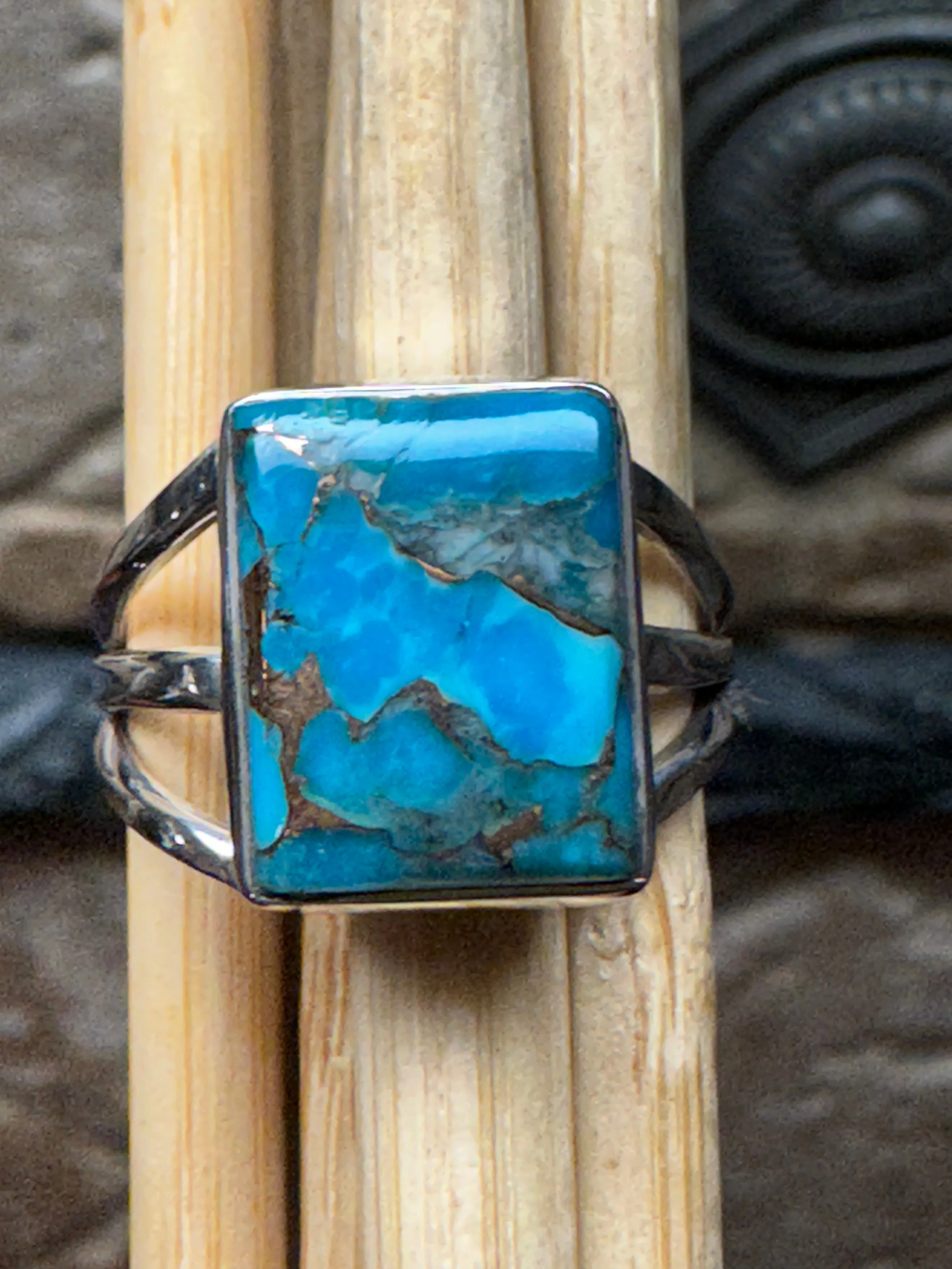 Gorgeous Spiny Oyster Arizona Turquoise 925 Solid Sterling Silver Ring Size 6.5