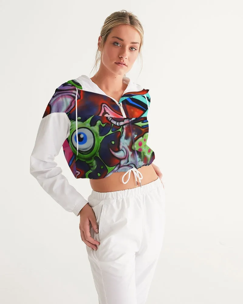 GRAFFITI Women's Cropped Windbreaker