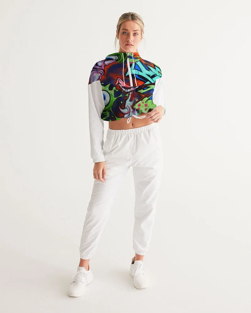 GRAFFITI Women's Cropped Windbreaker