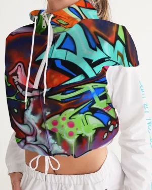 GRAFFITI Women's Cropped Windbreaker