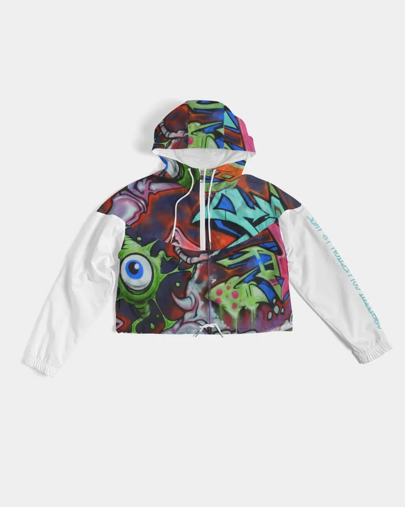 GRAFFITI Women's Cropped Windbreaker