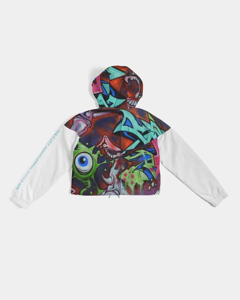 GRAFFITI Women's Cropped Windbreaker