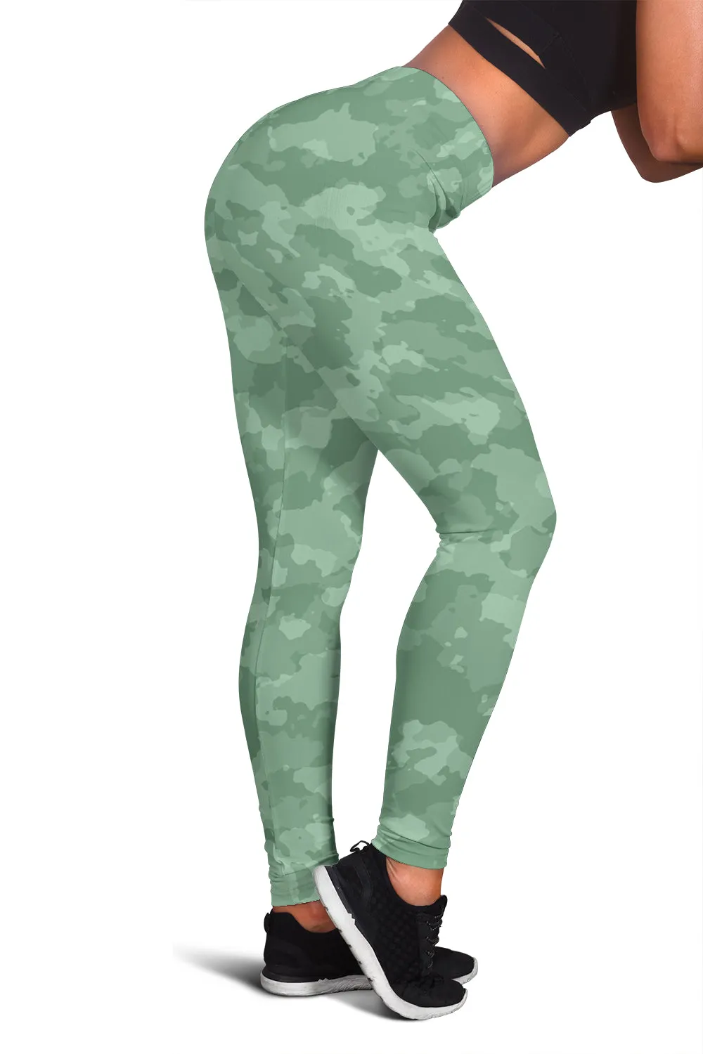Green Camo Women's Leggings