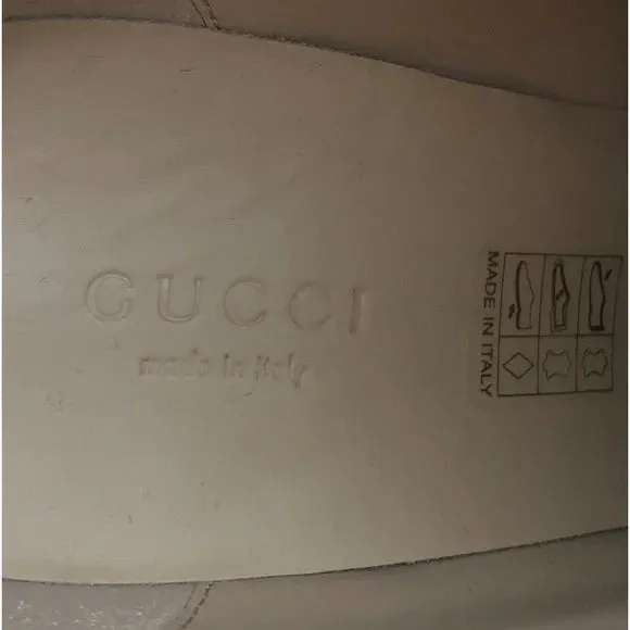 Gucci Leather Trip Boots in Garnet Red