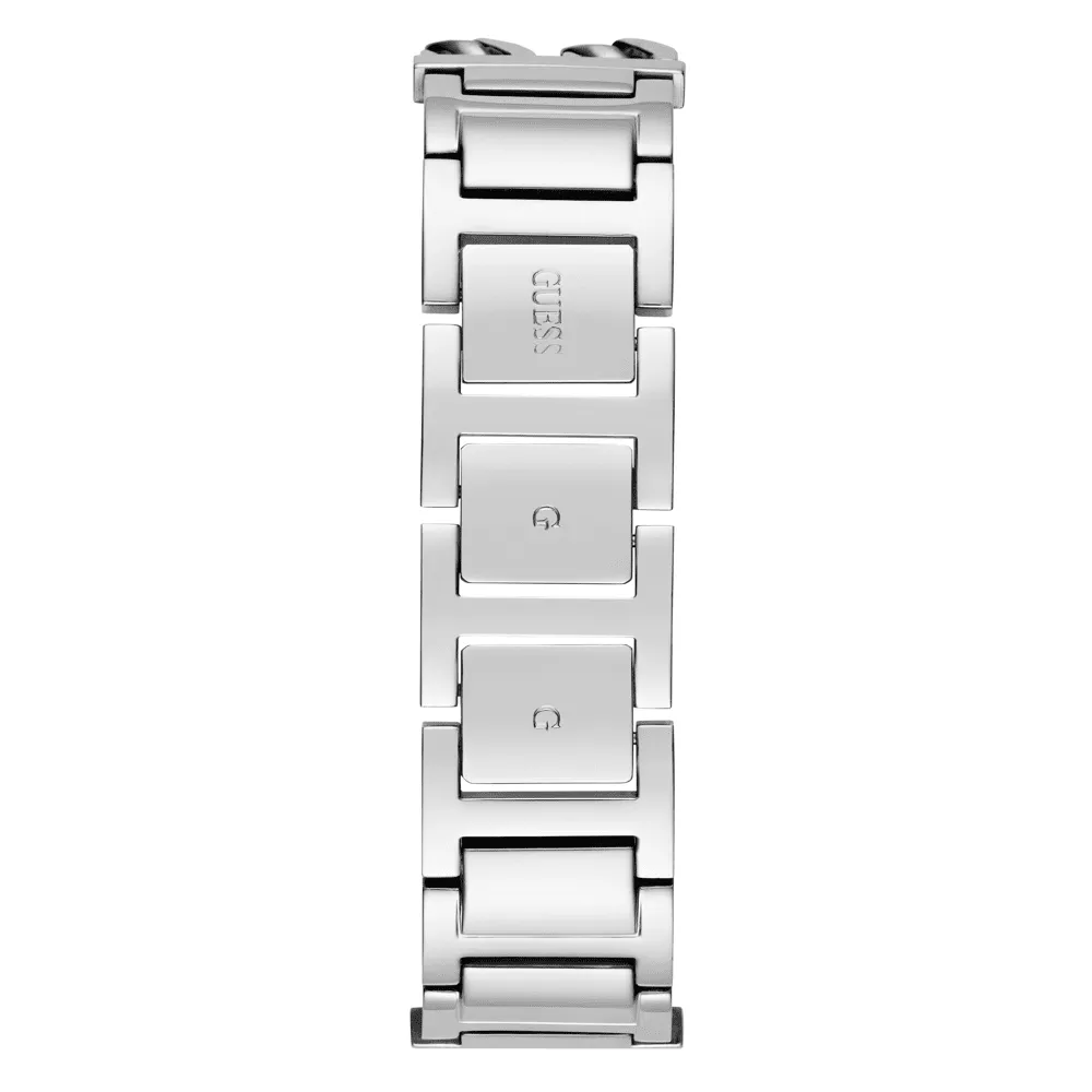 Guess Trend Mod Id Trend Silver-Tone Blue Denim Women's Watch GW0807L1