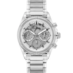 Guess Women's Watch Clear Tone Case Quartz