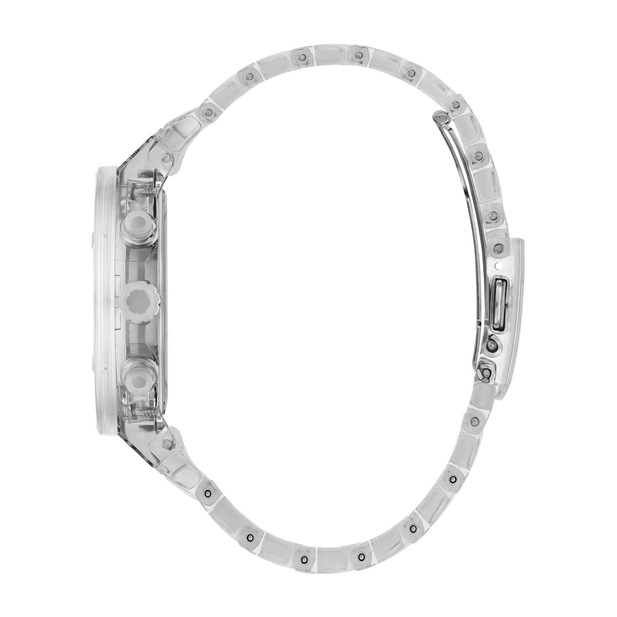 Guess Women's Watch Clear Tone Case Quartz