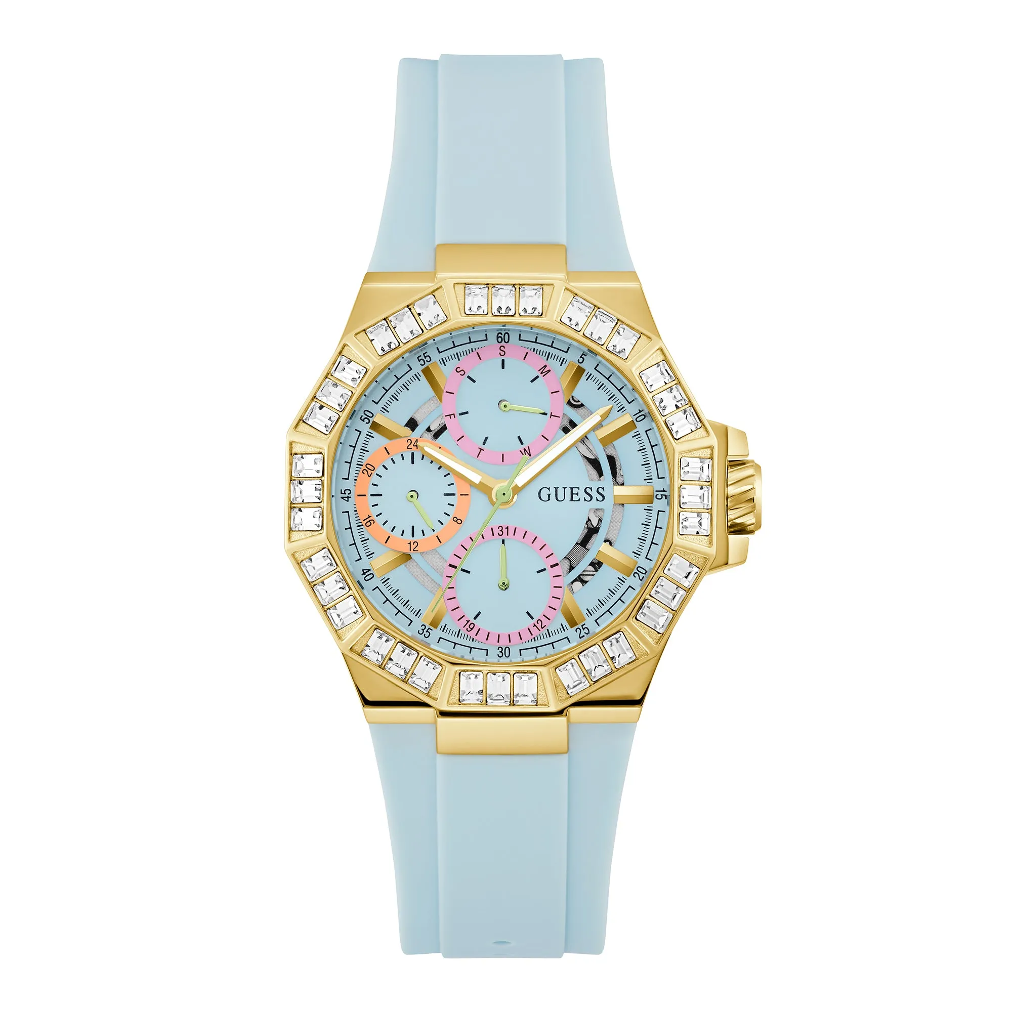 Guess Women's Watch Gold Tone Case Quartz