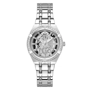 Guess Women's Watch Silver Tone Case Quartz