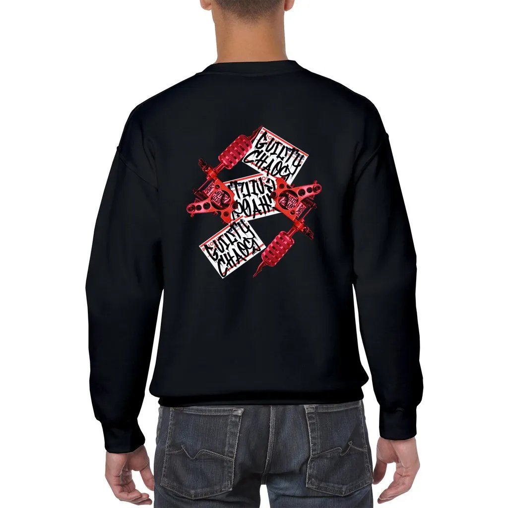 Guilty Chaos Slaps & Tattoo Machine Crewneck Sweatshirt
