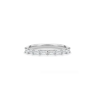 Half Diamond Baguette Band