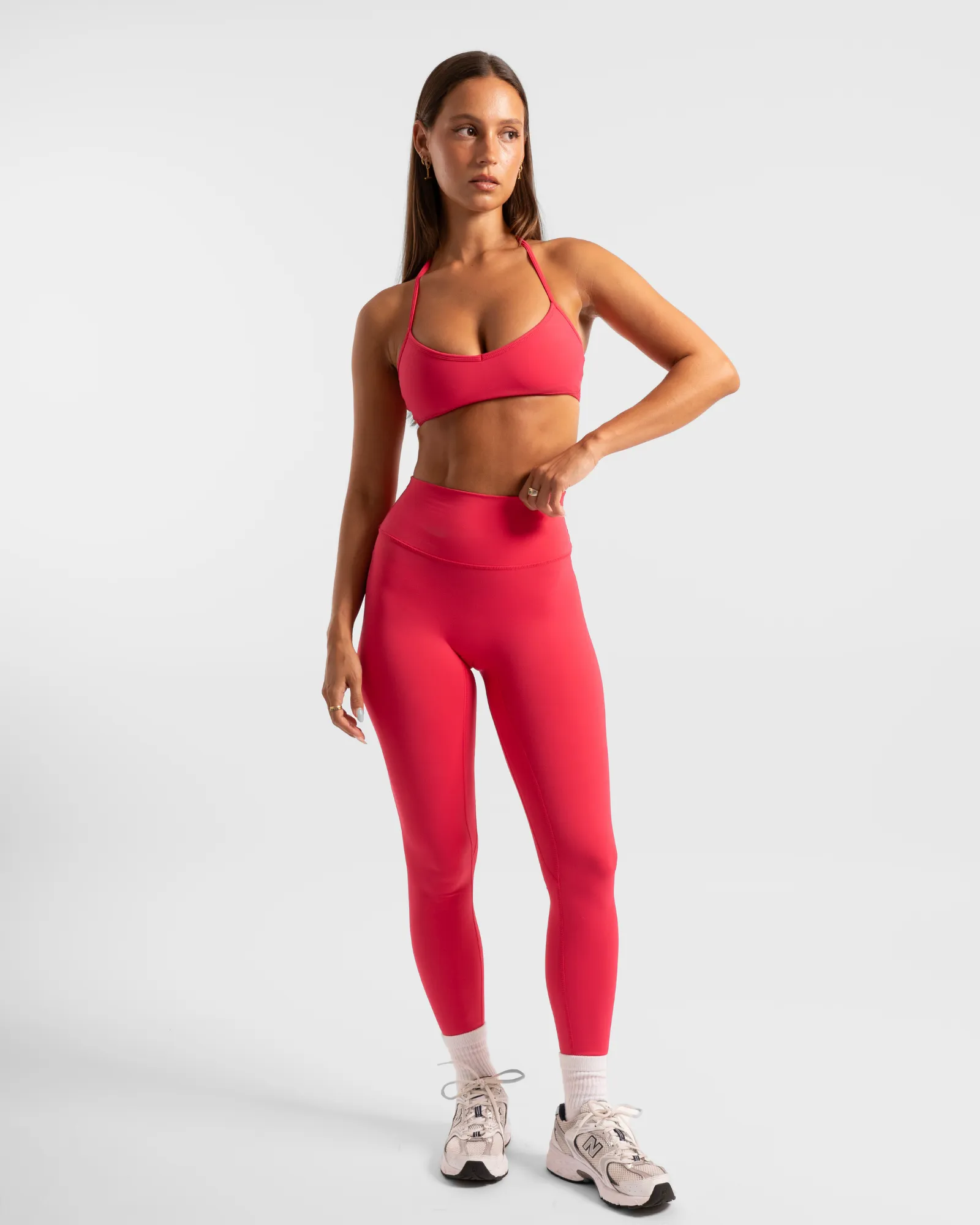Halter Crop - Raspberry