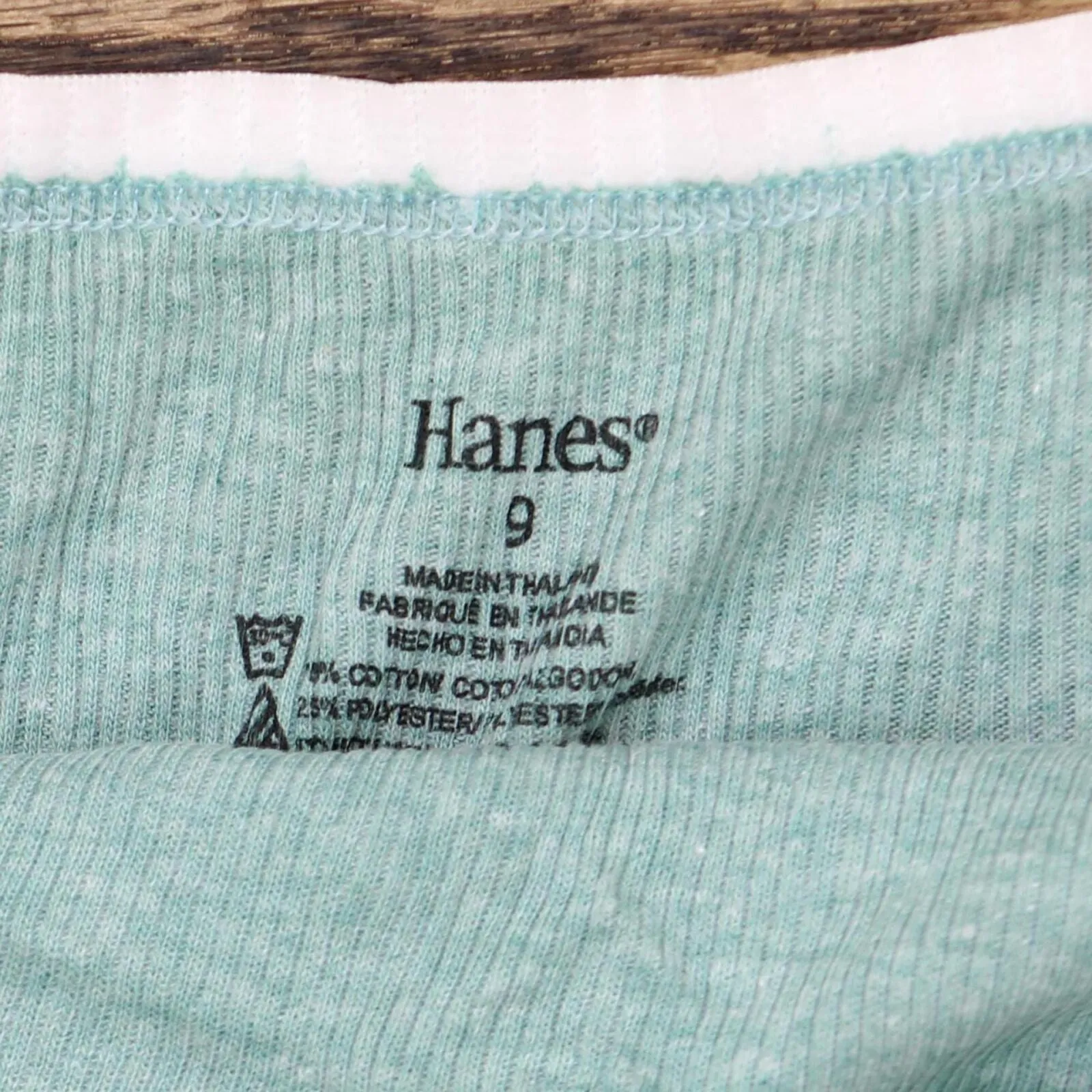 Hanes Women's 6pk Cotton Ribbed Heather Briefs P940RH Colors May Vary 9