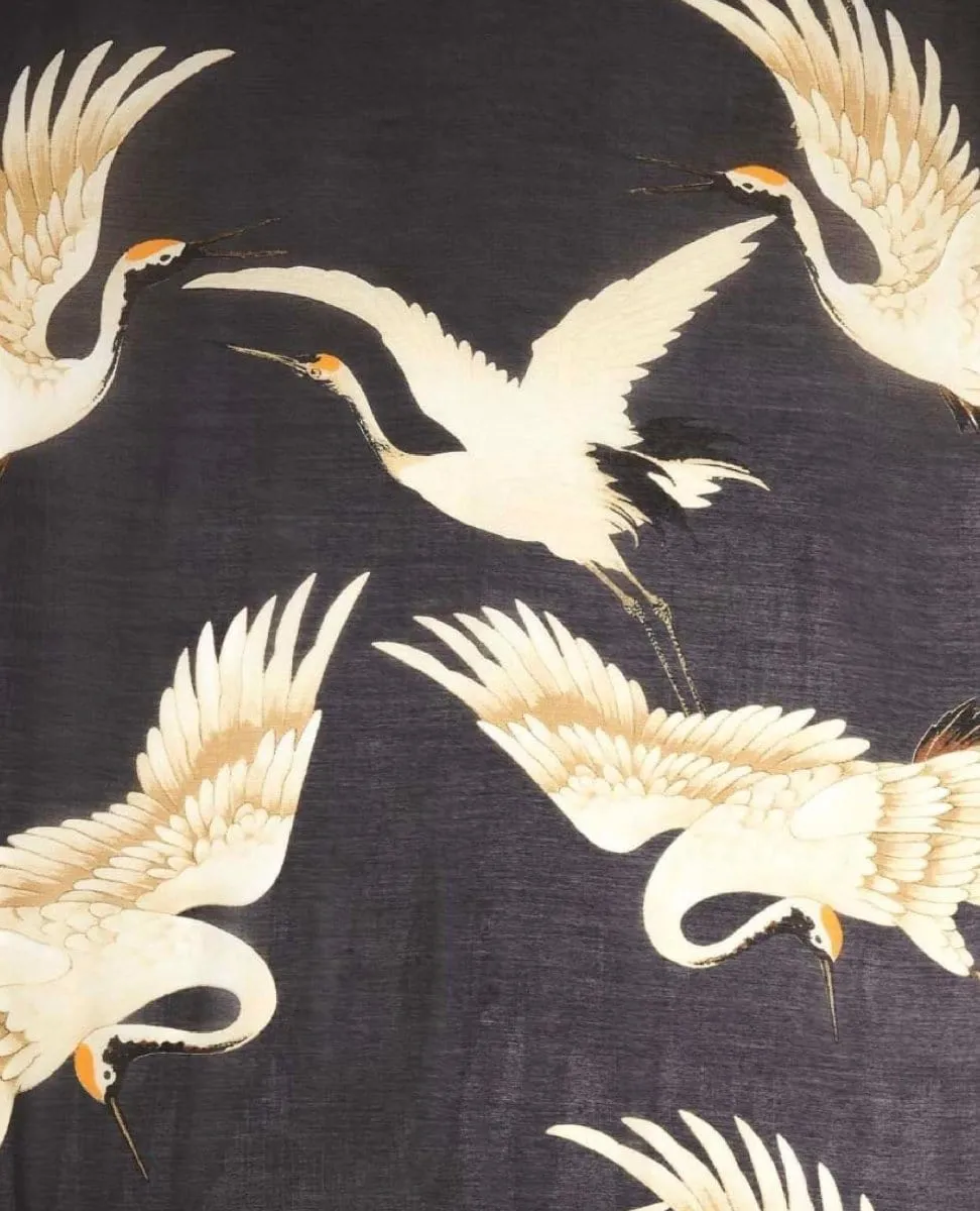 Heron Charcoal Scarf