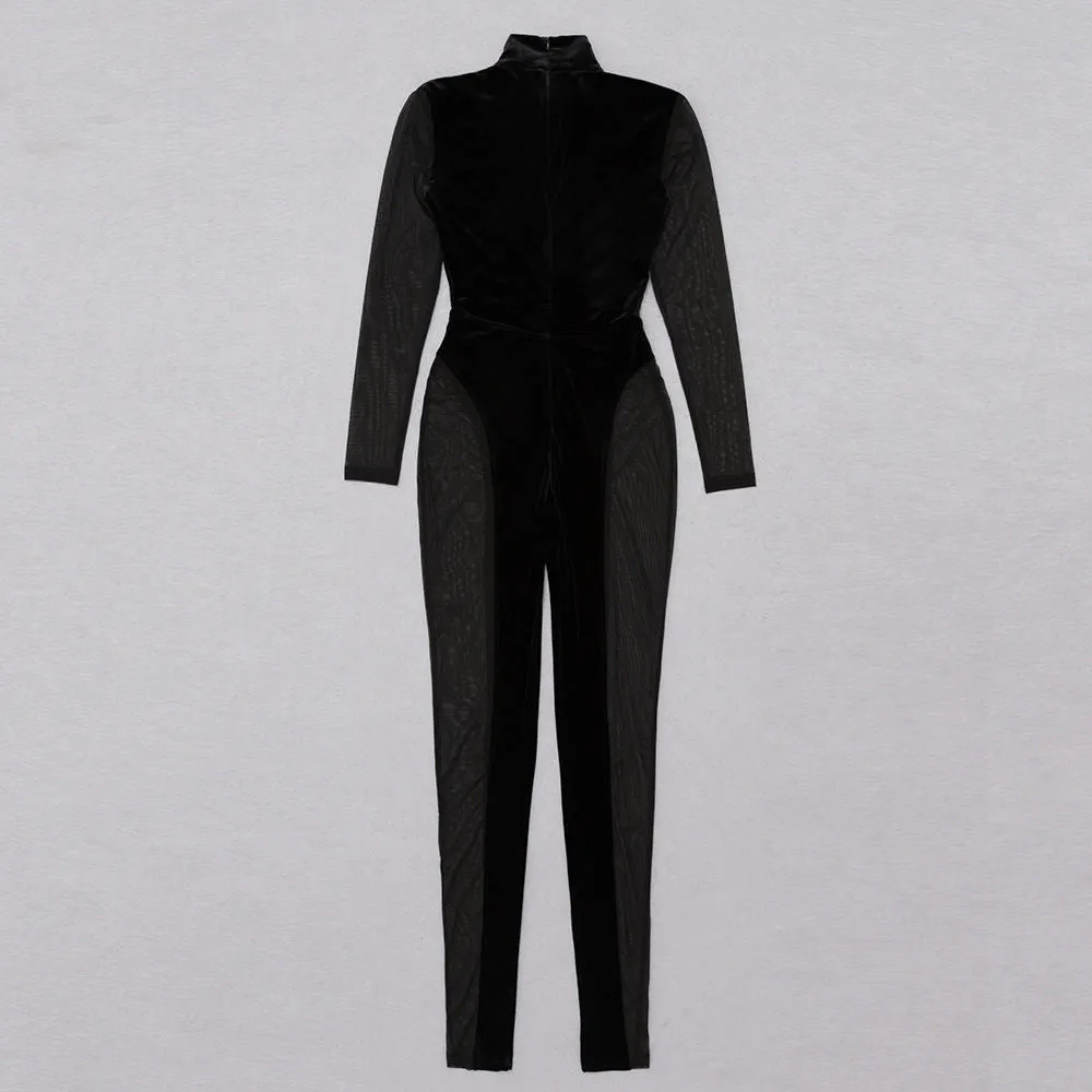 High Waist Suspender Long Suit Pant