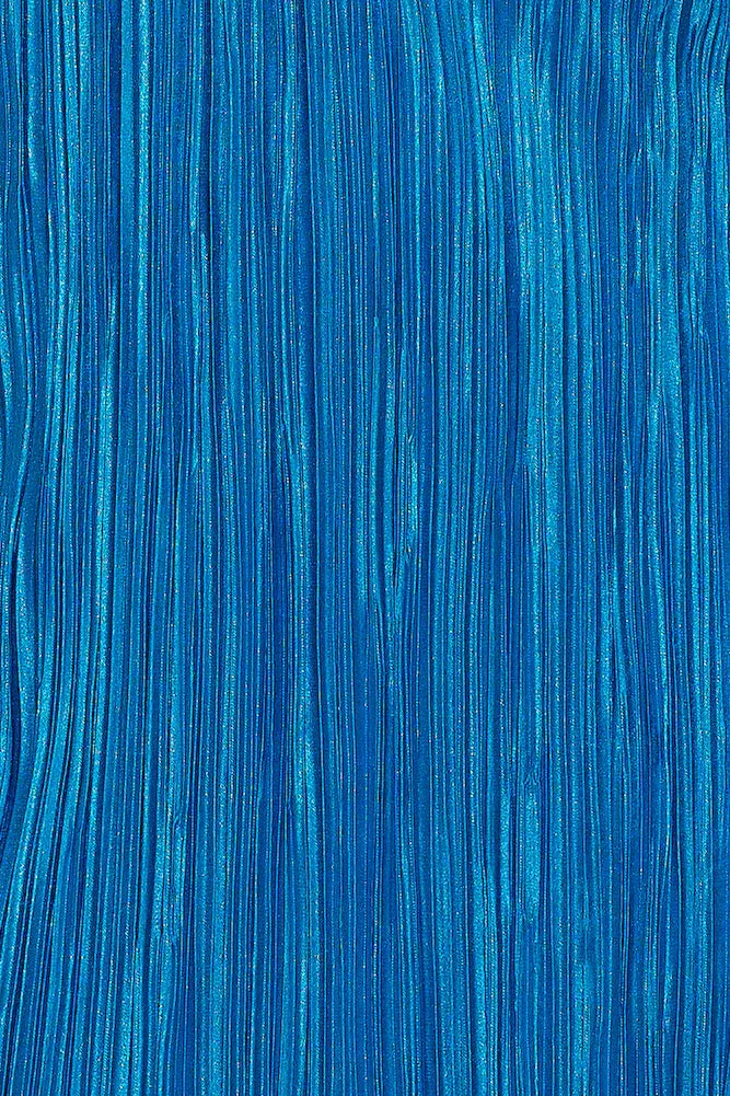 Horizons Meet Plisse Dress Royal Blue