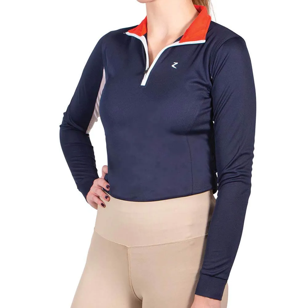 Horze Women's Trista Technical Sun Shirt, Long Sleeve