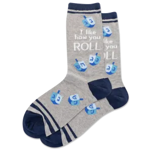 HOTSOX Women's I Like How You Roll Crew Socks
