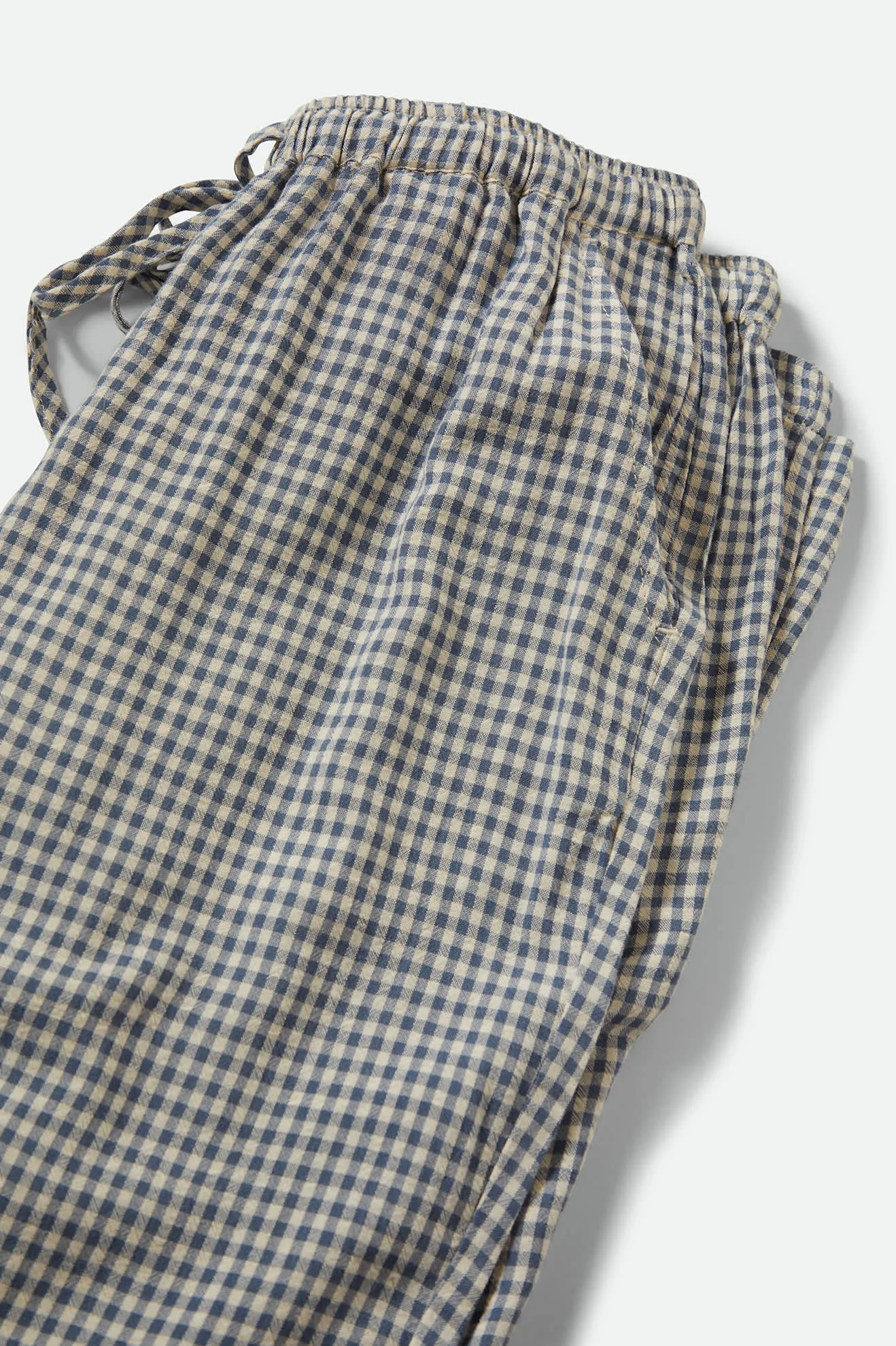 Hudson Lounge Pant - Azure Blue Gingham