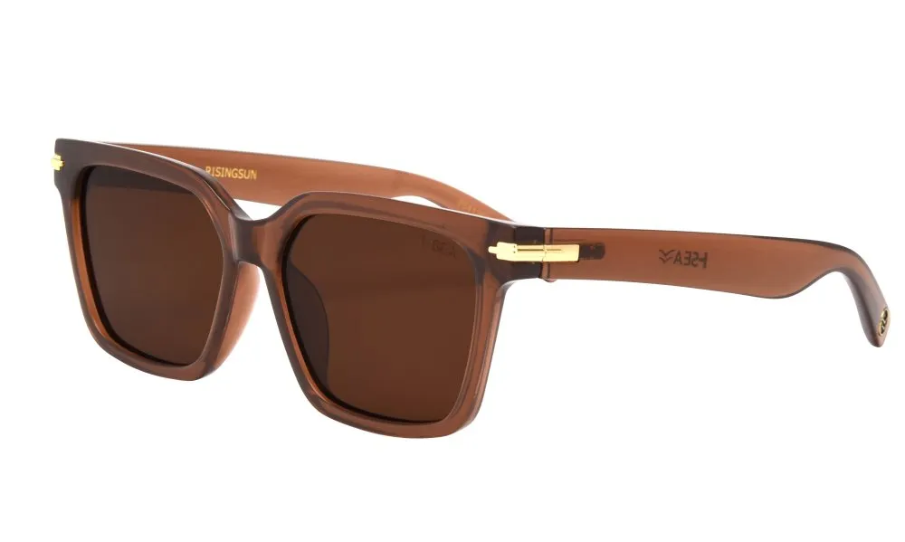 I SEA - Rising Sun Frames - Maple / Brown Polarized Lens