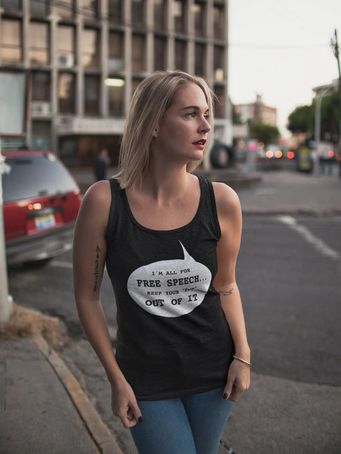 I'm All for Free Speech Women's Tank Top