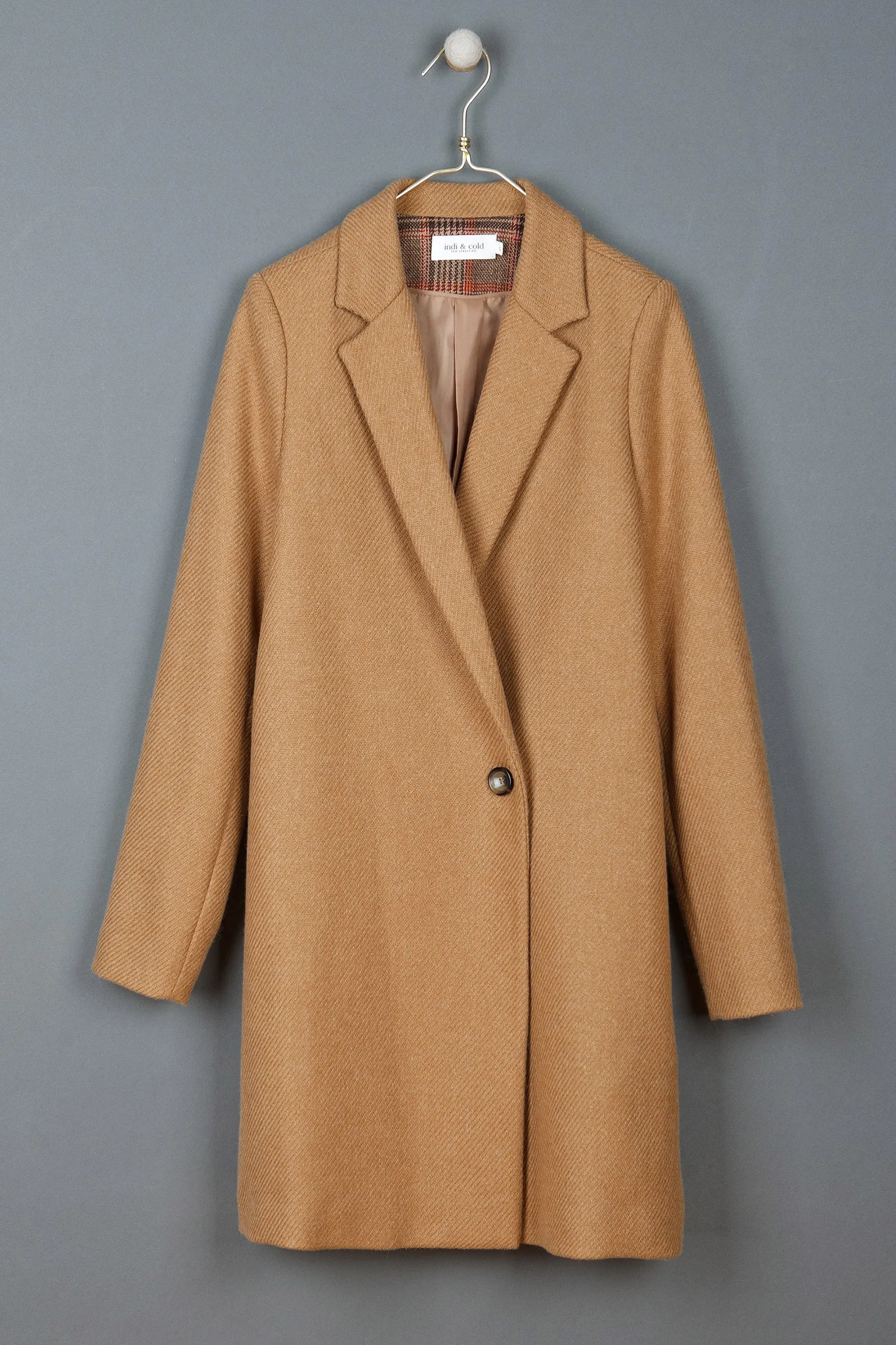 Indi & Cold Amalia Coat (Camel) - FINAL SALE