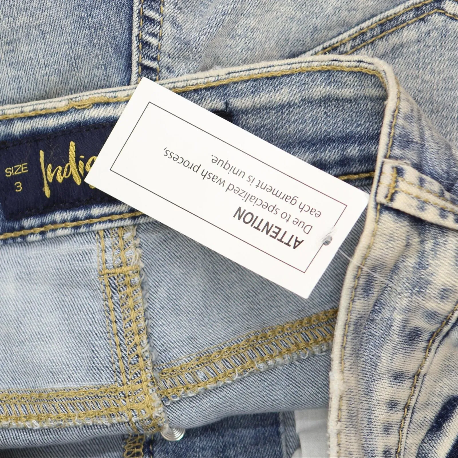 Indigo Rein Juniors' High-Rise Destructed Skinny Jeans Dewdrop Blue 3