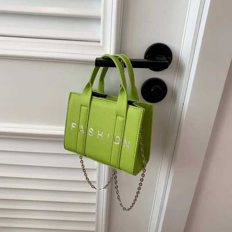 insNew2023Mini Fashion English Letters Korean Style Women's Children's Portable Hand-Carrying Crossbody Bag Women's Bag