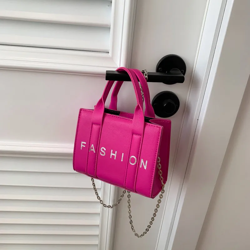 insNew2023Mini Fashion English Letters Korean Style Women's Children's Portable Hand-Carrying Crossbody Bag Women's Bag