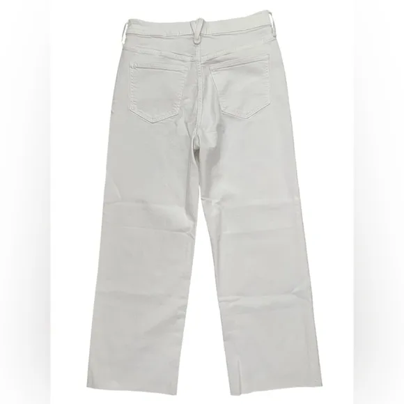 J Crew Women’s Slim Wide-Leg Jean Size 28 White Wash Denim