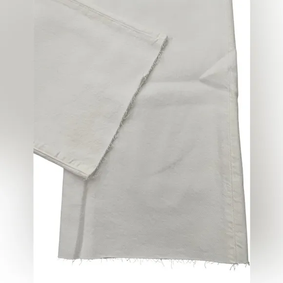 J Crew Women’s Slim Wide-Leg Jean Size 28 White Wash Denim