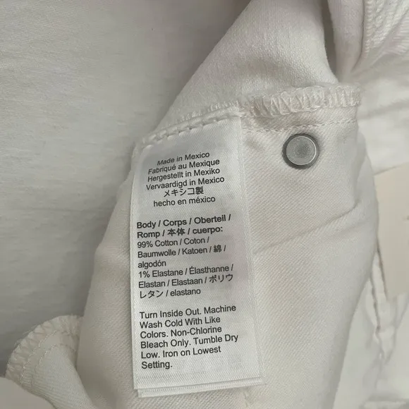J Crew Women’s Slim Wide-Leg Jean Size 28 White Wash Denim
