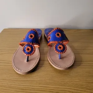 Jack Rogers Women's Spirit Navajo Sandals Blue - Size (5.5) - NEW - NEVER WORN