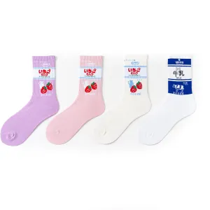Japanese Cute Style Milk Girl Socks