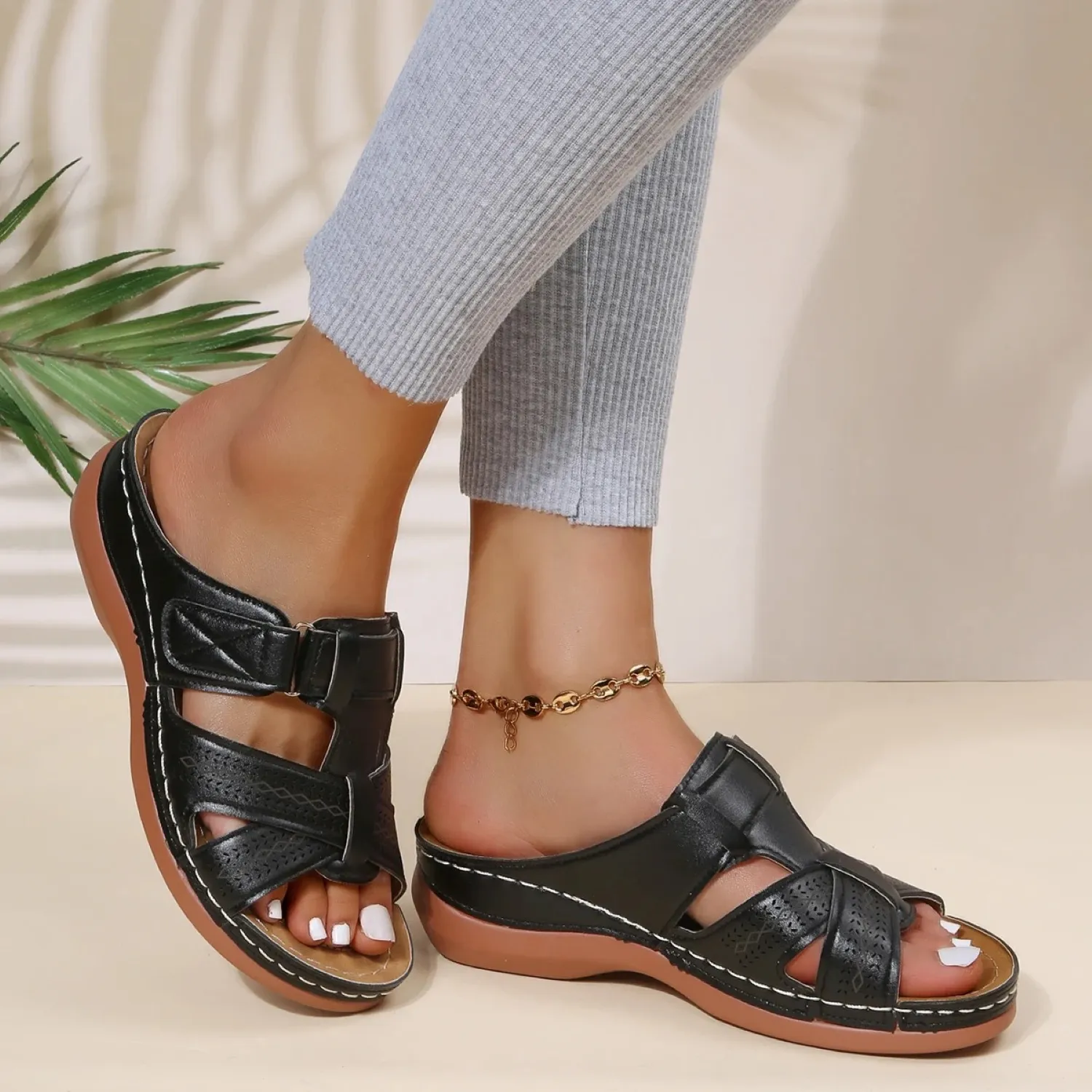 Jenni® | Orthopedic Leather Sandal For Women With Open Toe