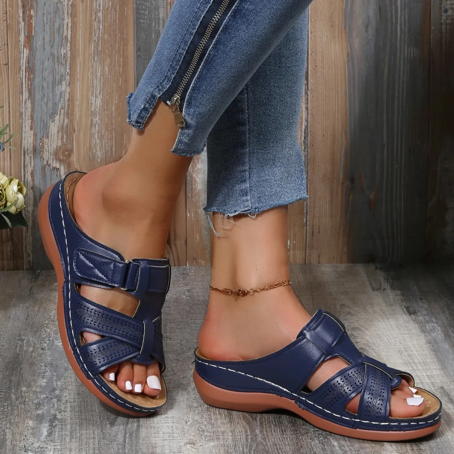 Jenni® | Orthopedic Leather Sandal For Women With Open Toe