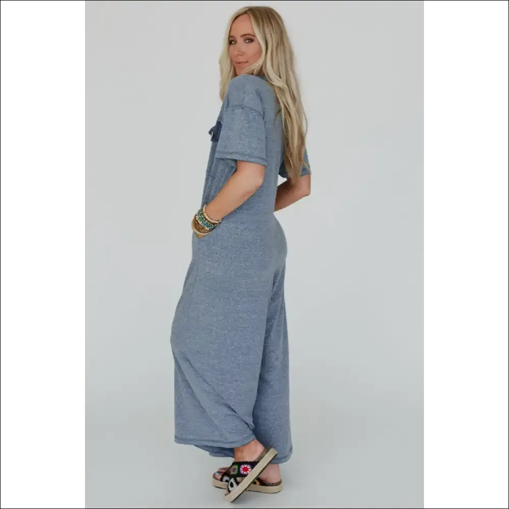Jet Stream Patchwork Pocket Jumpsuit