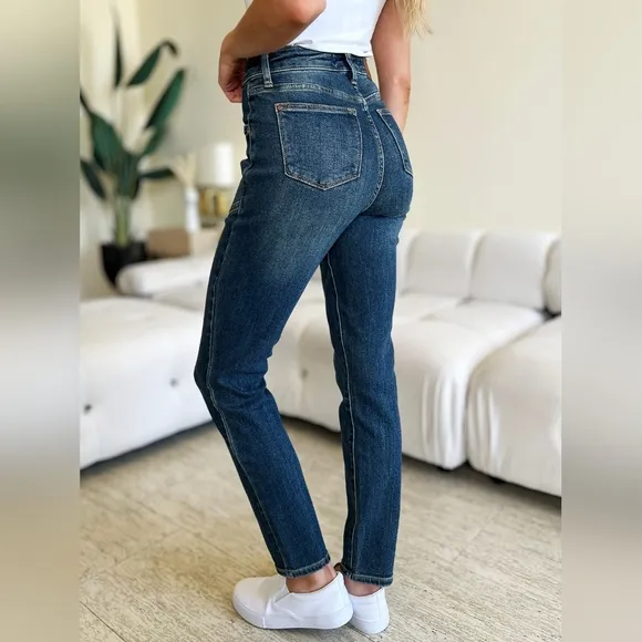 Judy Blue HR Vintage Wash Pocket Relaxed Jeans Slim Straight Skinny Various NEW